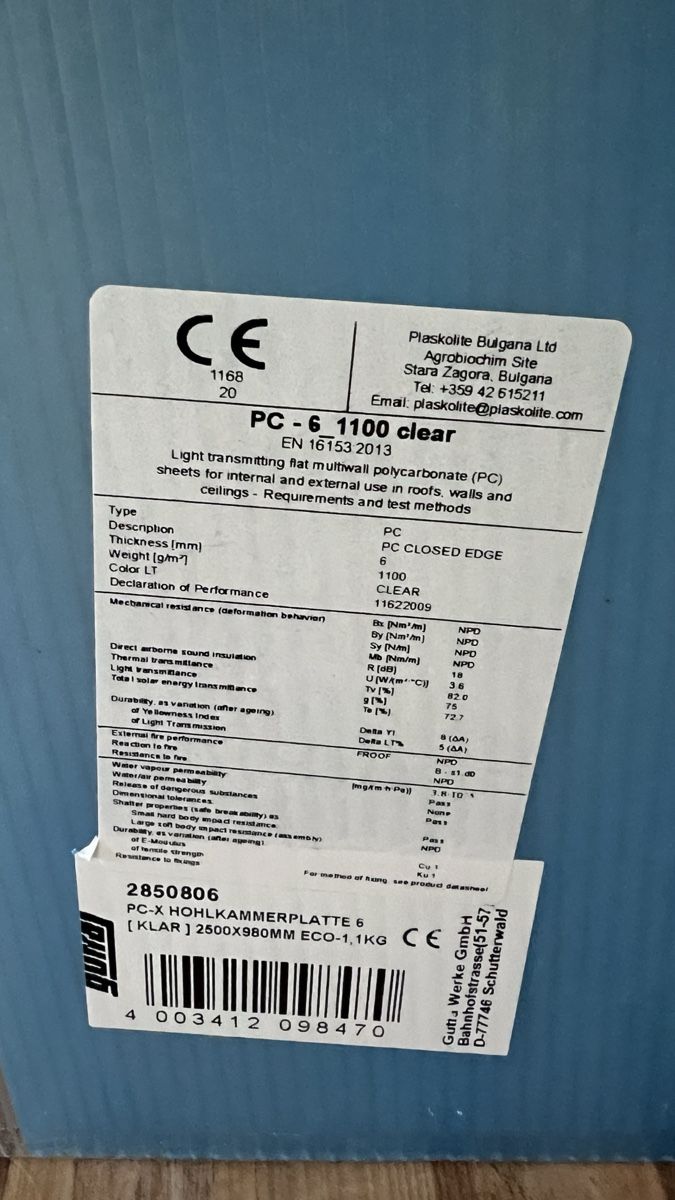 Piatti di portata: PC HOHLKAMMERPLATTE 6 123x98cm – Nuovo (secondo la descrizione) da Buchs AG venduto da samuhasler 1