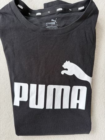 T-Shirt Puma, Gr. M, schwarz mit grossem Logo
