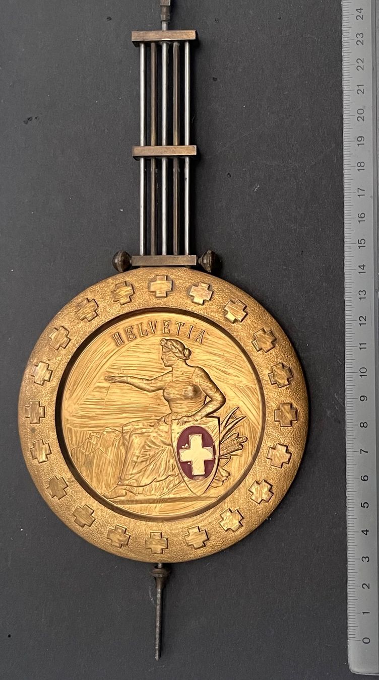 Orologi da terra & Orologi da parete: Pendel Helvetia Messing, Stand-Uhrenteil, 25cm – Usato da Ostermundigen venduto da DaxKarten-75