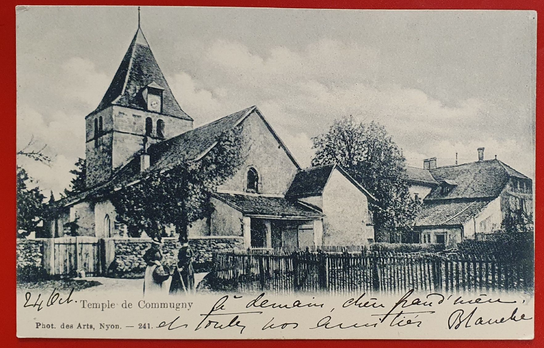 Cartoline postali: Coppet 1901 - Temple de Commugny – Usato da Kreuzlingen venduto da Rschweiz1