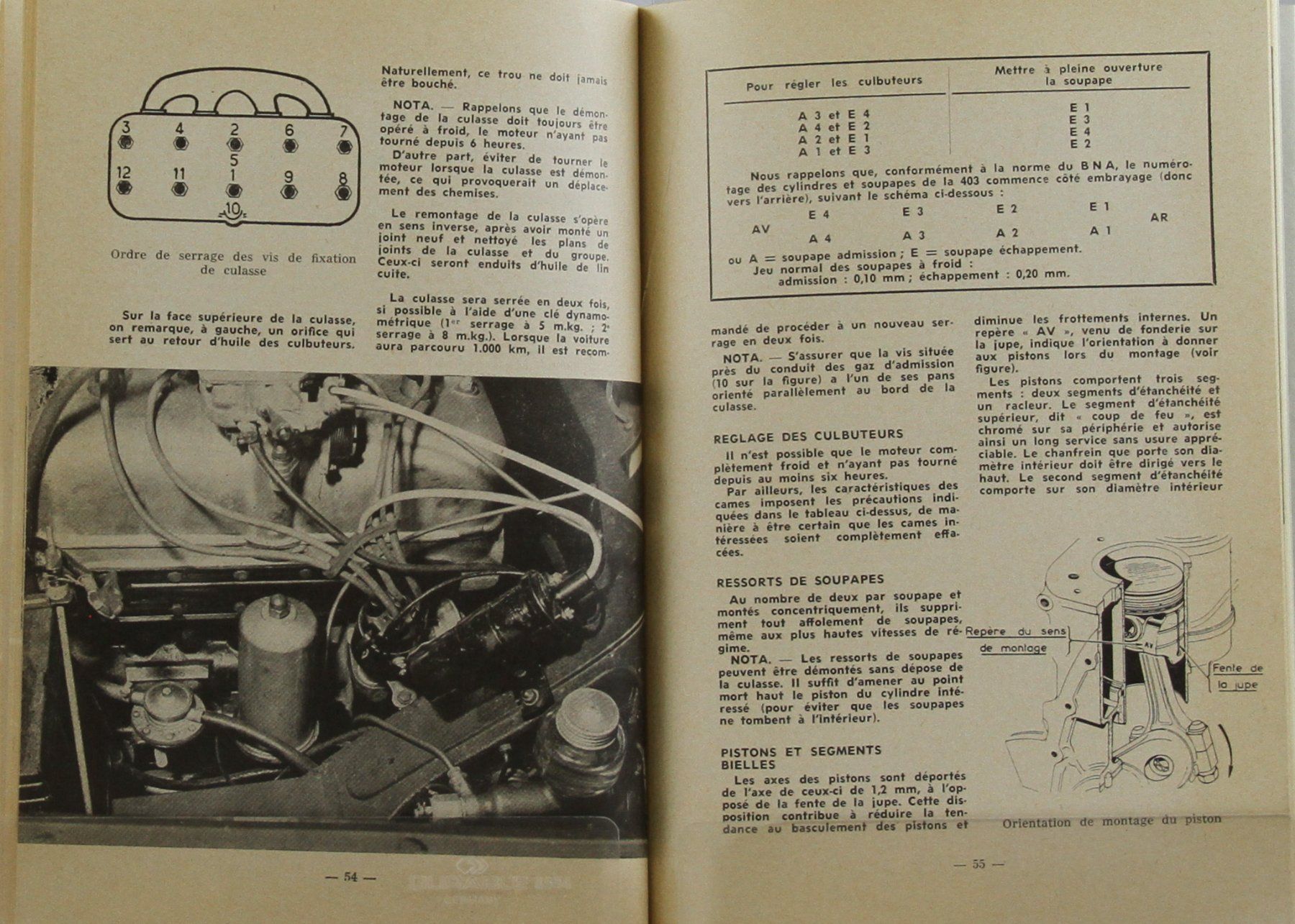 Peugeot Dokumente: ORIGINAL TECHNIK GUIDE | PEUGEOT 403 - FR – Gebraucht aus Unterägeri von GIGOLOLIT 5