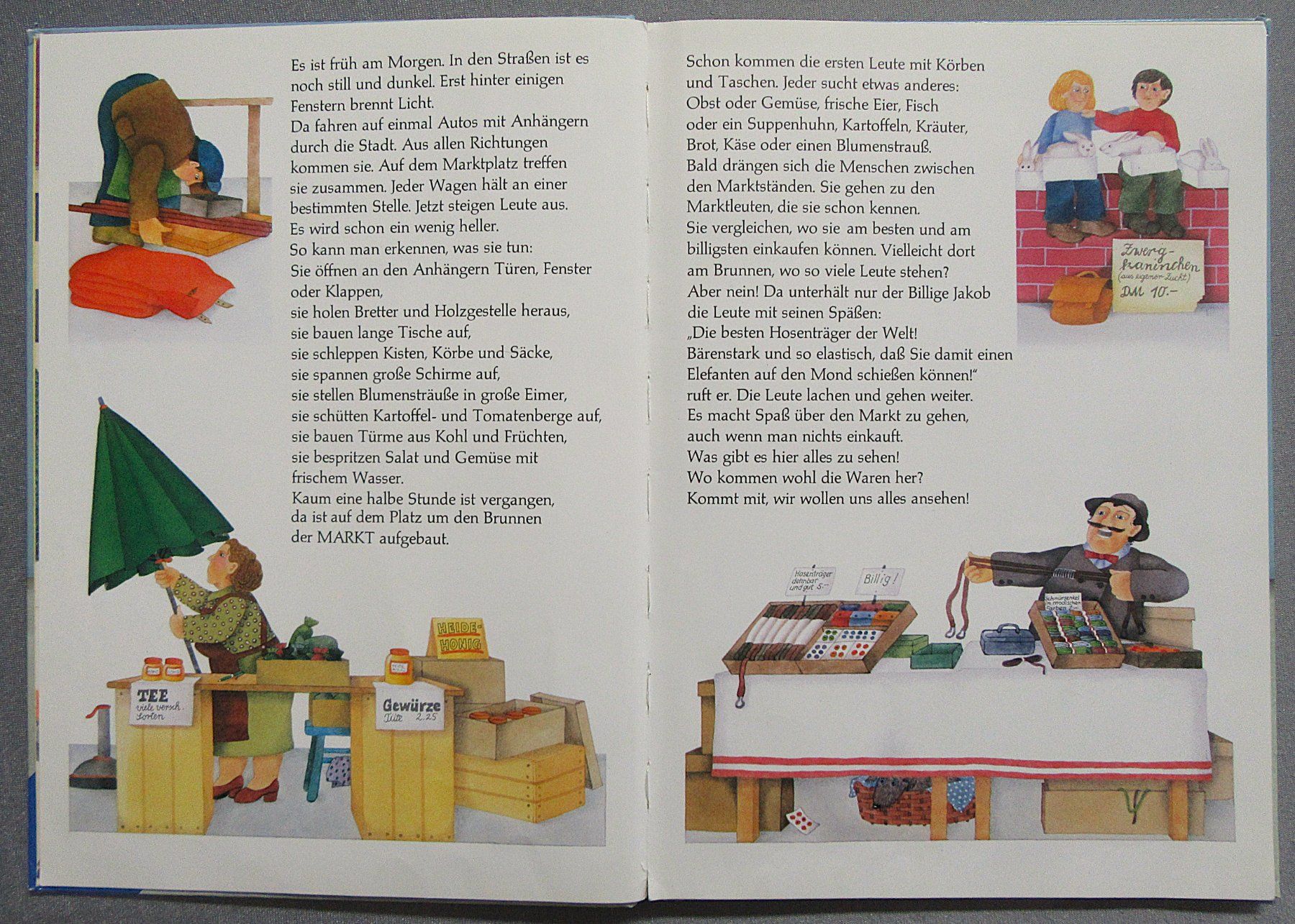 Libri: Auf dem Markt - ein Bilderbuch über den Wochenmarkt – Usato da Auenstein venduto da Padabimbim 3
