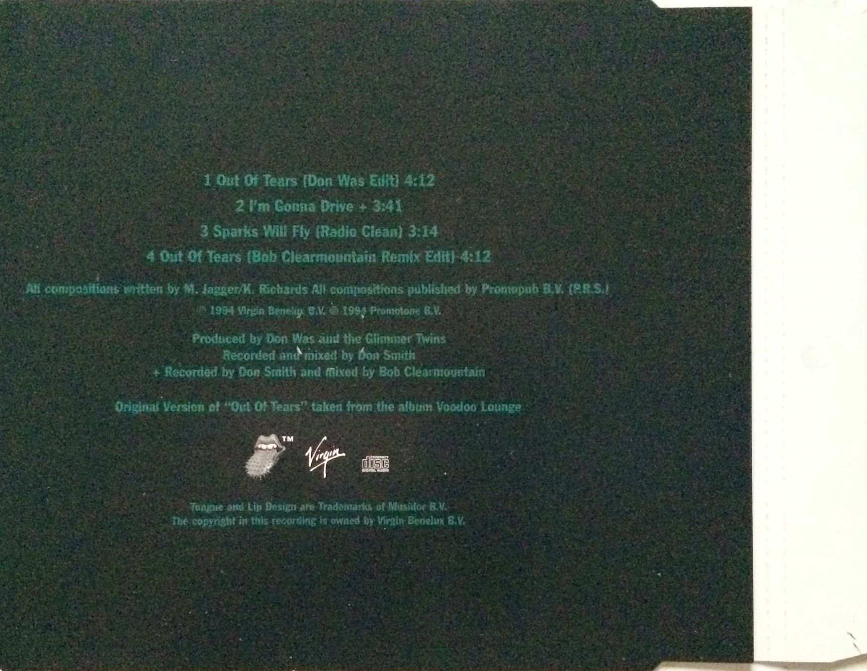 CDs: ROLLING STONES - OUT OF TEARS – D'occasion à Bottens par hotter-than-hell 1