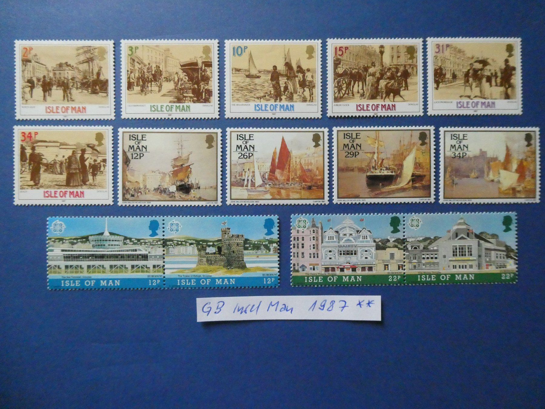 Tous les timbres: GB Insel Man 1987 postfrisch ** – D'occasion à Lausen par Herbamare01