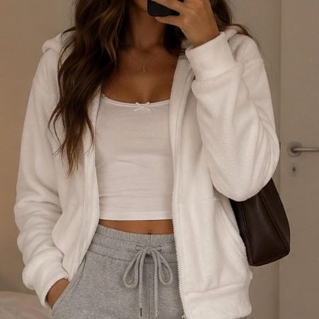 Women's White Hoodie