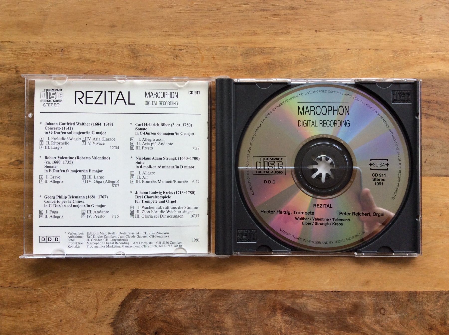 CD: Rezital (Hector Herzig, Peter Reichert) – Usato da Horgen venduto da flyingpenguin2000 1