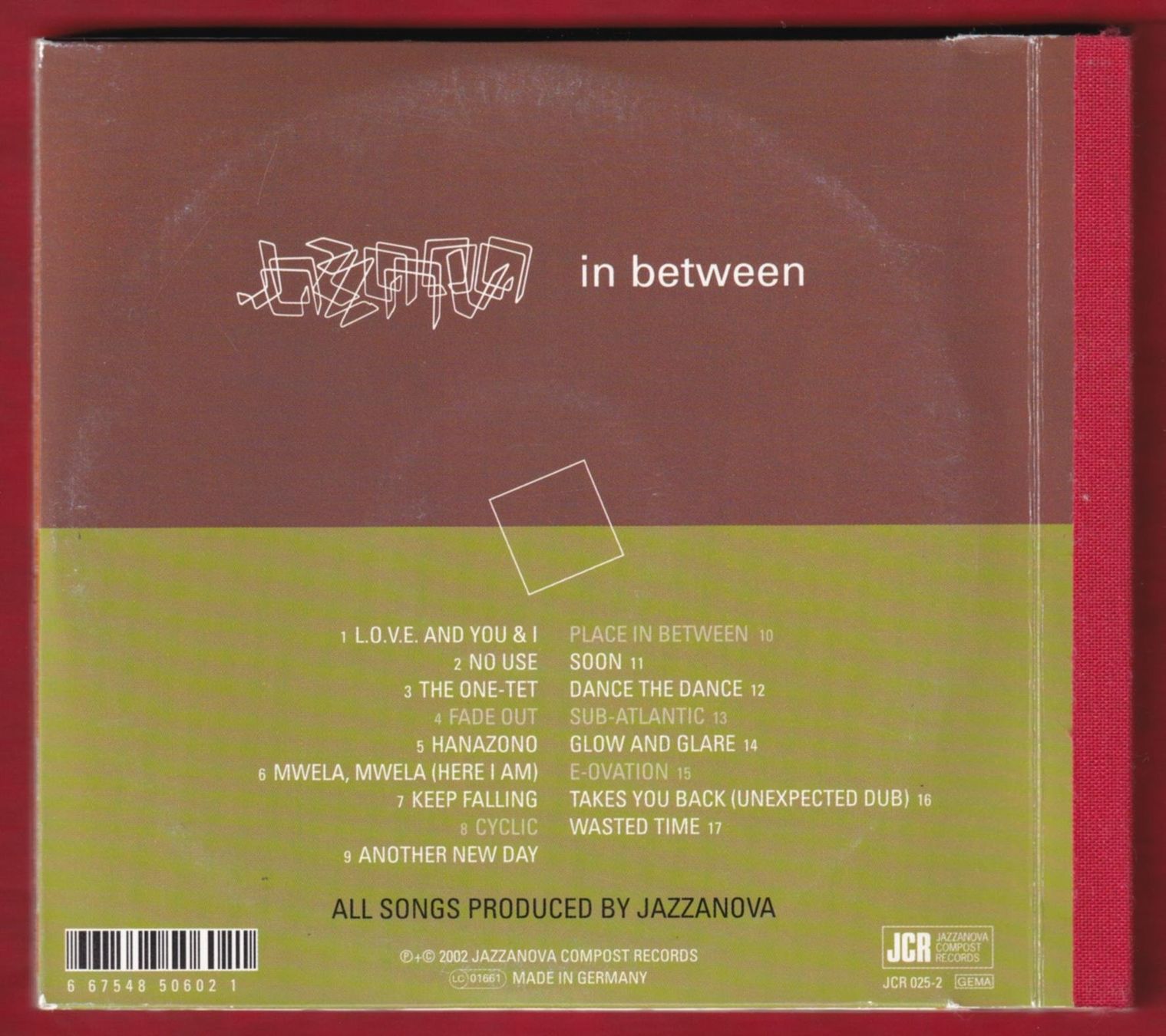 CD: Jazzanova - In Between (CD) – Usato da Zürich venduto da Pfluftl2000 1