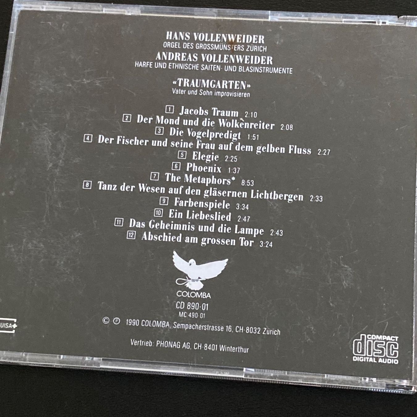 CD: Hans Vollenweider / Andreas Vollenweider - Traumgarten – Usato da Bern venduto da Ntsamina 1