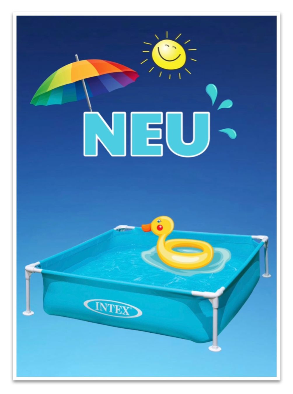 Intex Schwimmbad: Intex Pool Mini Frame - swimming pool für Kinder – Neu und originalverpackt aus Murten von Anne.M