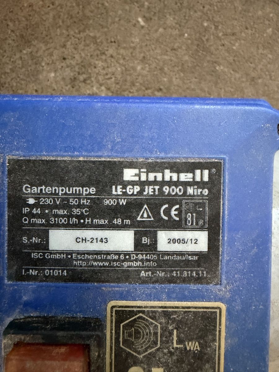 Einhell Pompe & Parti di ricambio: Einhell Gartenpumpe/ Wasserpumpe – Usato da oftringen venduto da stouner1 1