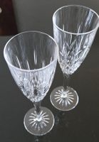 2 Kristall Weingläser, geschliffen