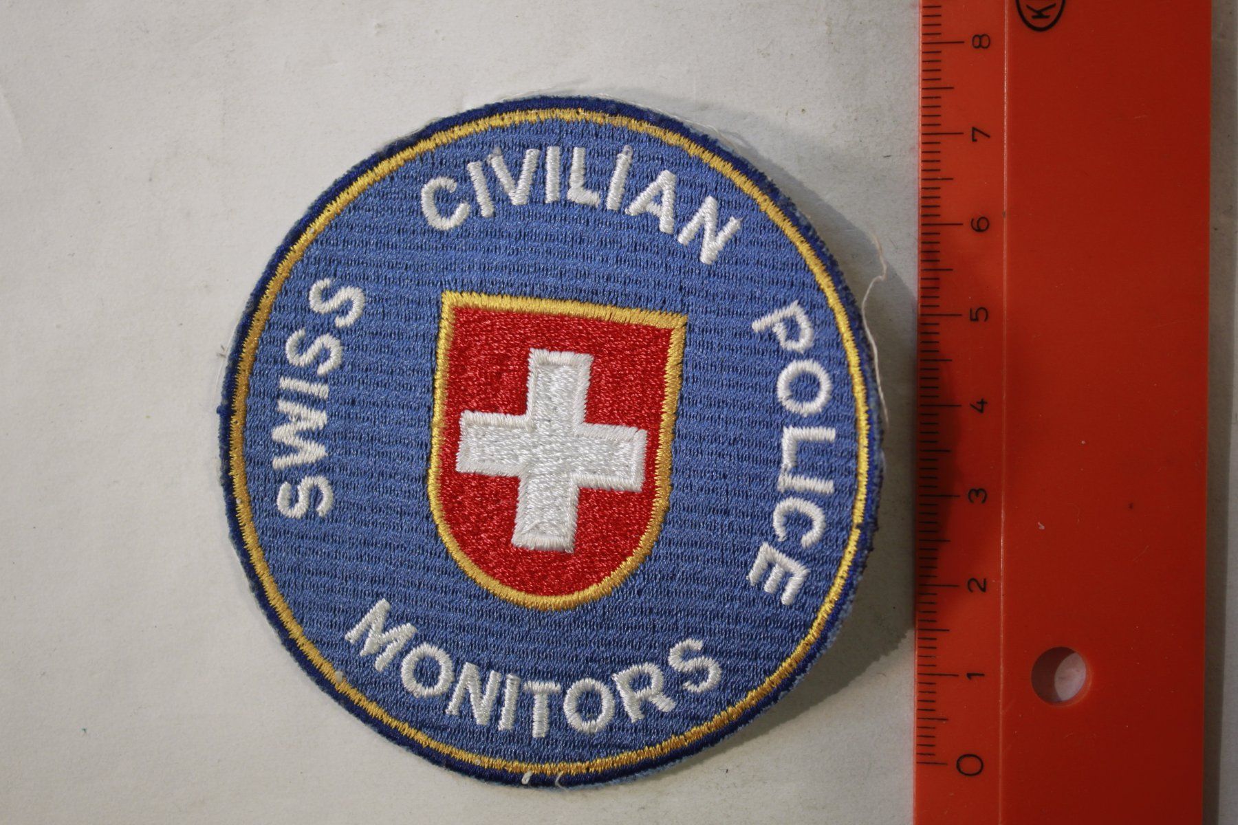 Schweizer Armee Patches: police monitors – Gebraucht aus La plaine von 7A6T2ME
