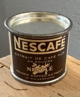 Kleine alte Blechdose für Verkaufsladen Nestlé Nescafé