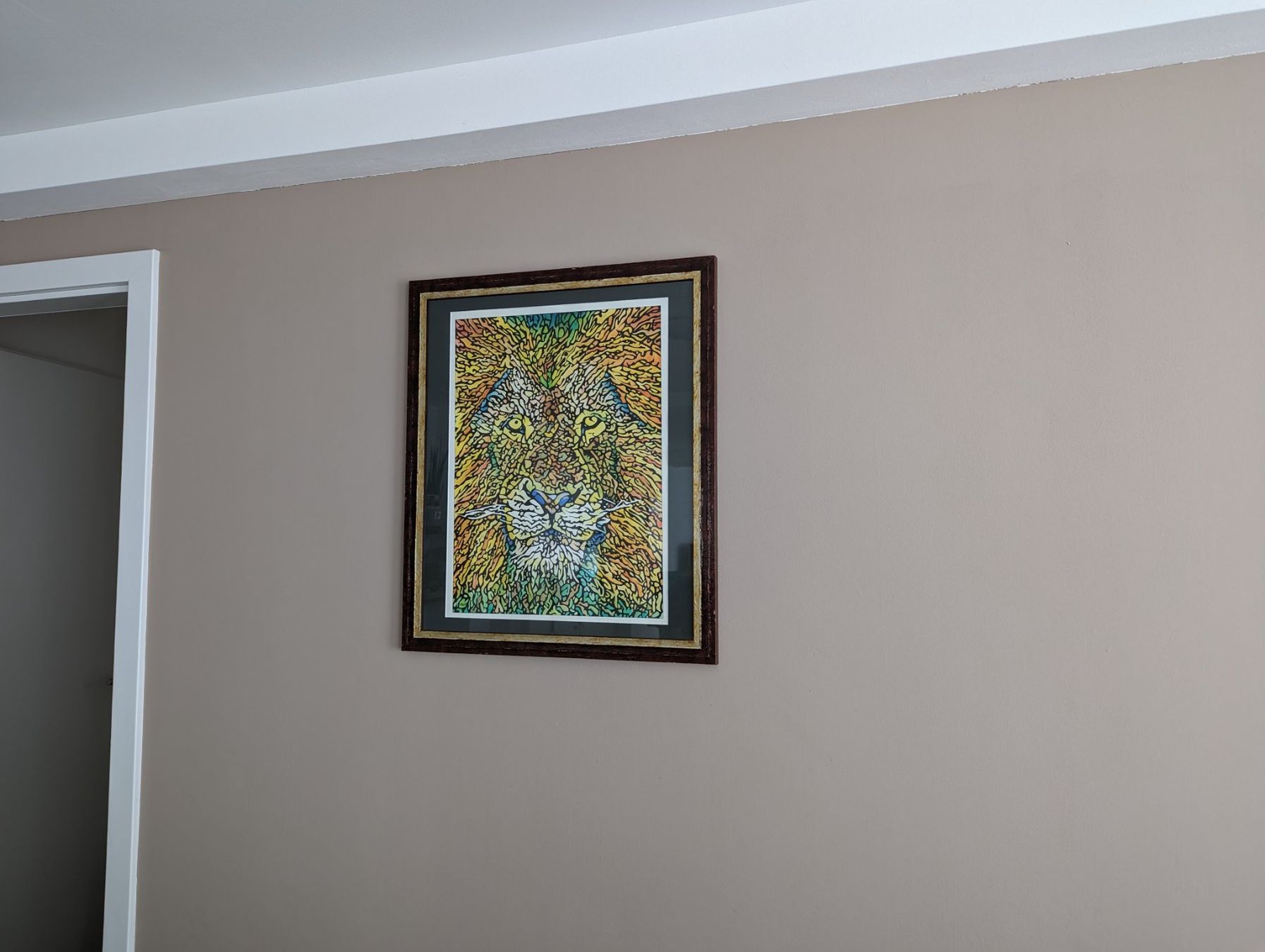 Gemälde: Original Aquarell "Löwe" Bild – Neu (gemäss Beschreibung) aus Wittenbach von Mary.M.Boesch 2
