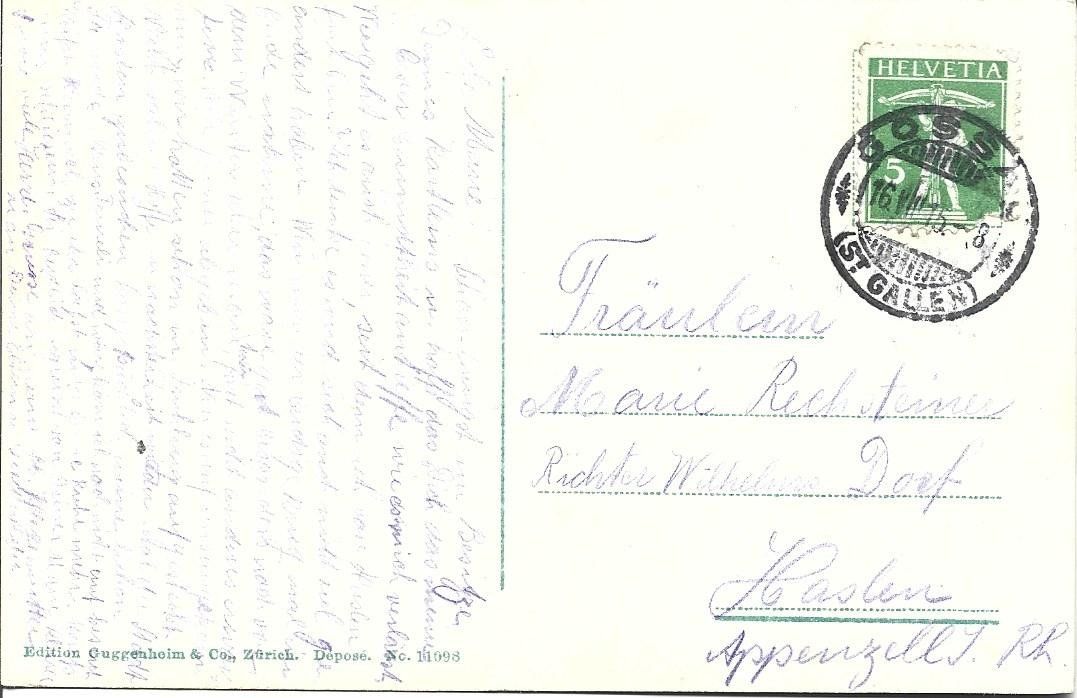 Cartoline postali: AK  Gossau  SG – Usato da Appenzell venduto da mai25 1