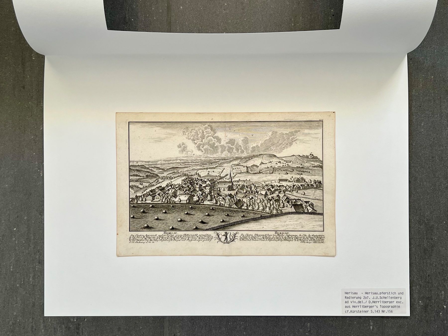 Stiche: Herisau original Kupferstich Schellenberg 1750 Appenzell – Gebraucht aus Vaduz von Unikate-Markt 2