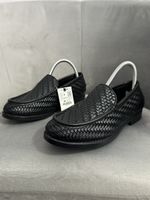 Herren Zara Mokassins geflochten Schwarz Grösse 43 neu