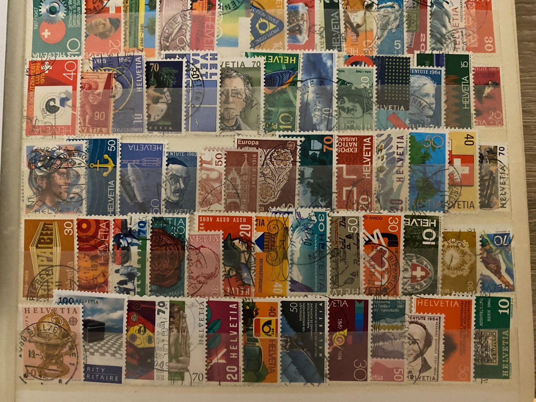 Tutti i francobolli: Schweiz  Briefmarken 100.stuck – Usato da matten b. interlaken venduto da jfran17 4