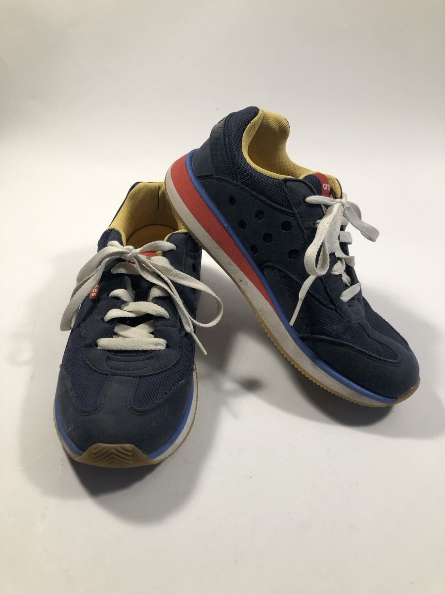 Crocs Scarpe da uomo: Crocs Sneaker Freizeitschuhe Gr. 39 blau/gelb/rot – Usato da Bern venduto da Etzy