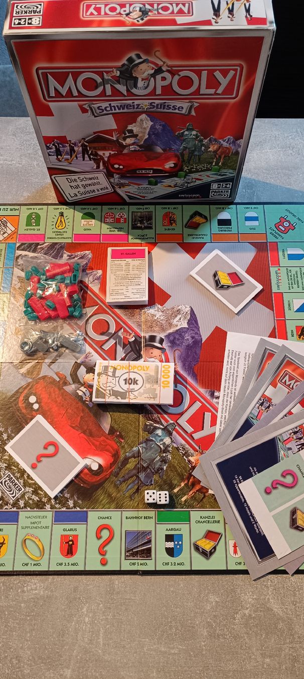 Parker Giochi: Monopoly Schweiz / Monopoly Suisse – Nuovo (secondo la descrizione) da Arbon venduto da Gatto81 2