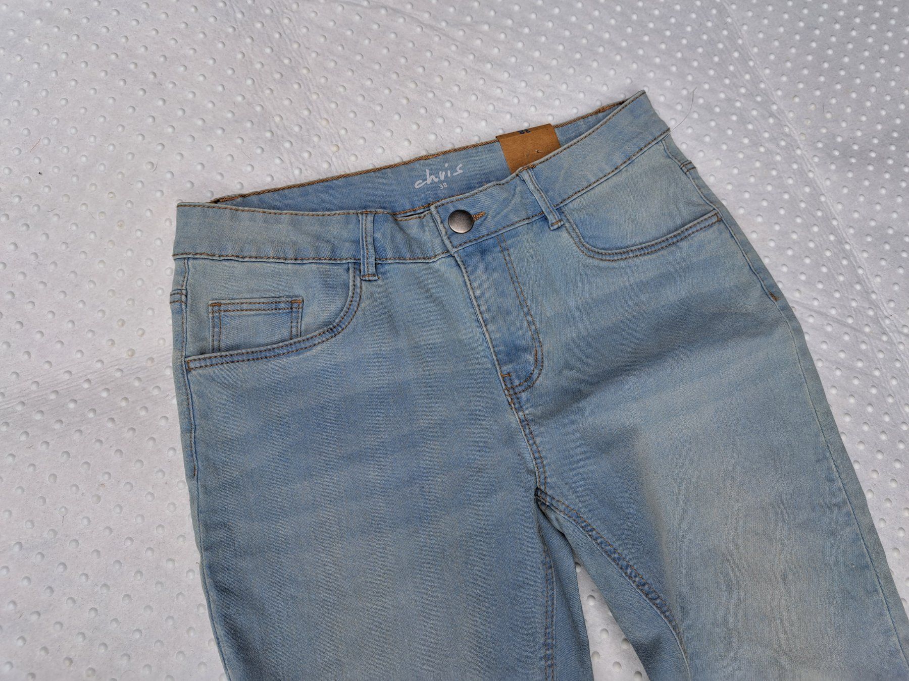 Pantaloni: NEU! Stretch Damenhose Hellblau Grösse 38 – Nuovo e nell'imballaggio originale da Gysenstein venduto da joshuas81 1