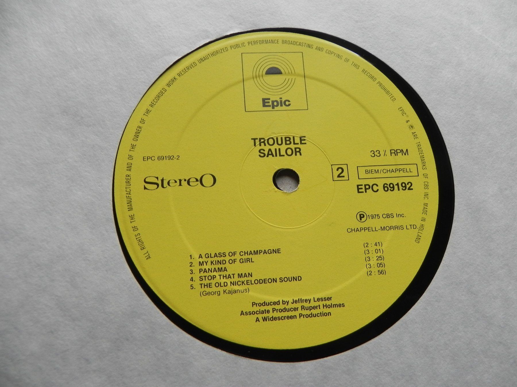 Dischi in vinile: LP brit. Pop Band Sailor 1975 Trouble – Usato da Siebnen venduto da krimsie 6