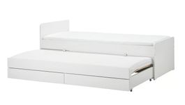 IKEA SLÄKT Kinderbett mit Unterbett & Aufbewahrung – neuwert