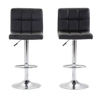 Barhocker LIMA 2er Set schwarz