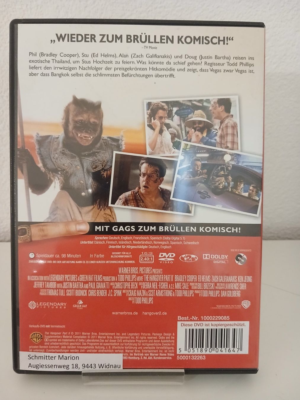 Alle DVDs: Hangover 2 – Gebraucht aus St. Margrethen SG von SamusAran 1