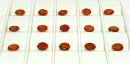 15x Grenats Hessonites 20.30ct 7x6mm Valeur 1'120.- Fr