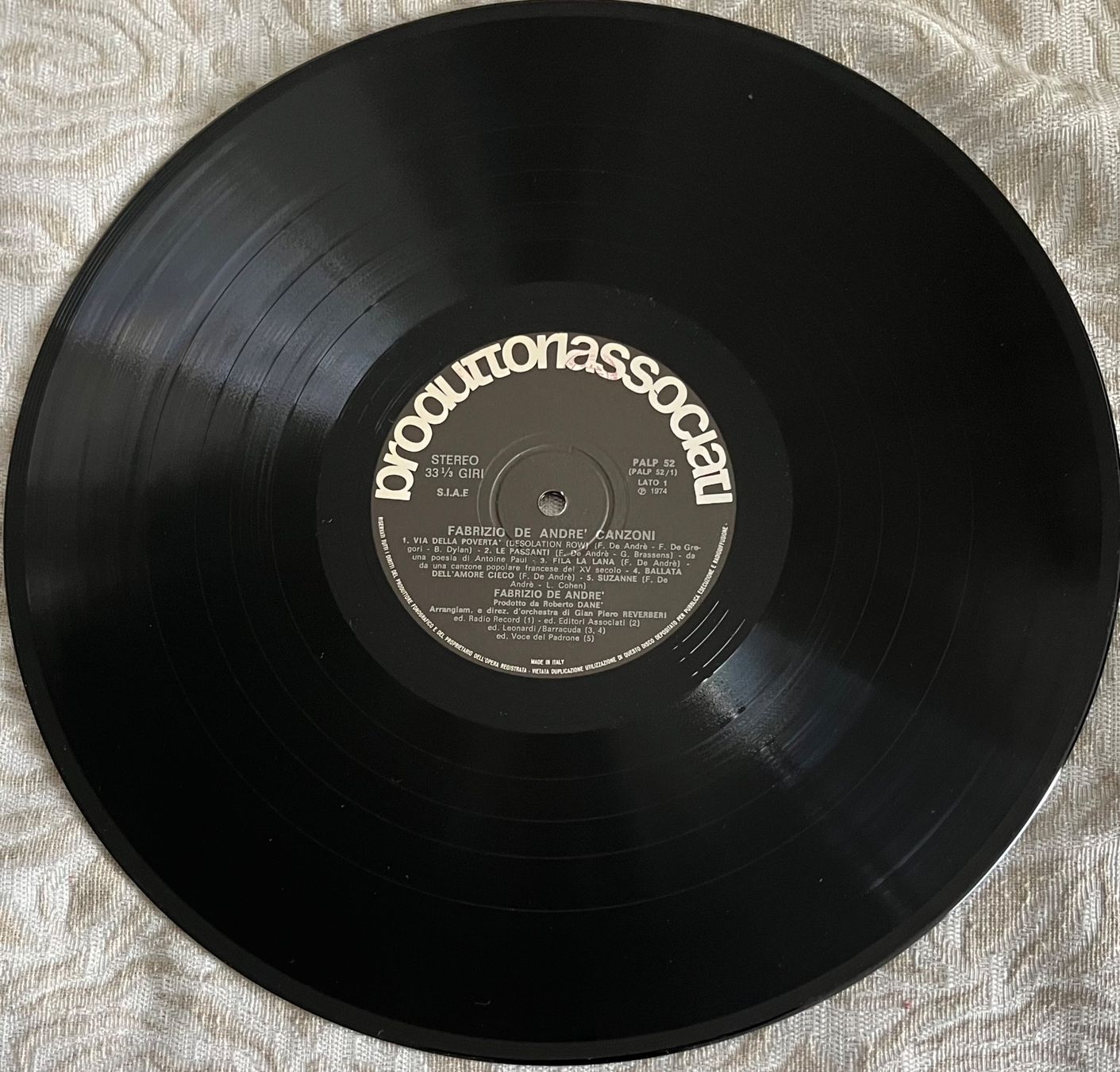 Schallplatten: Seltene Schallplatten, Fabrizio De Andre – Canzoni – Gebraucht aus Döttingen von zha_xh2w 2