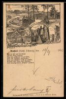 Vorläufer-Lithographie Bastei /Sächs. 