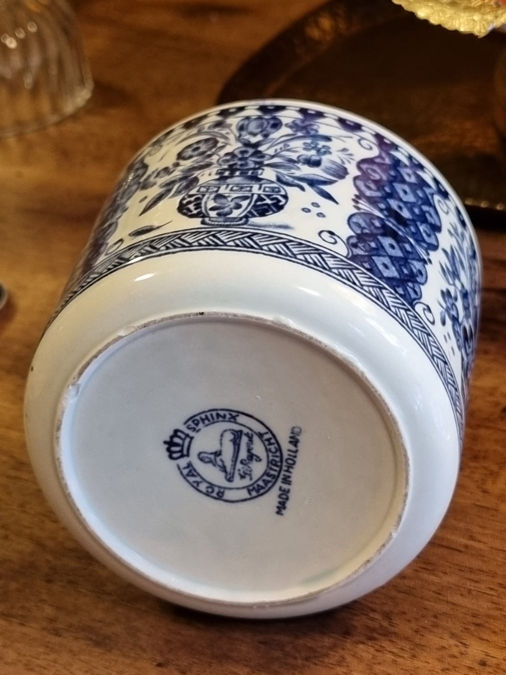 Zuccheriere: Royal Sphinx Maastricht Deckeldose Delft Blau – Usato da Scharnachtal venduto da devin03 5