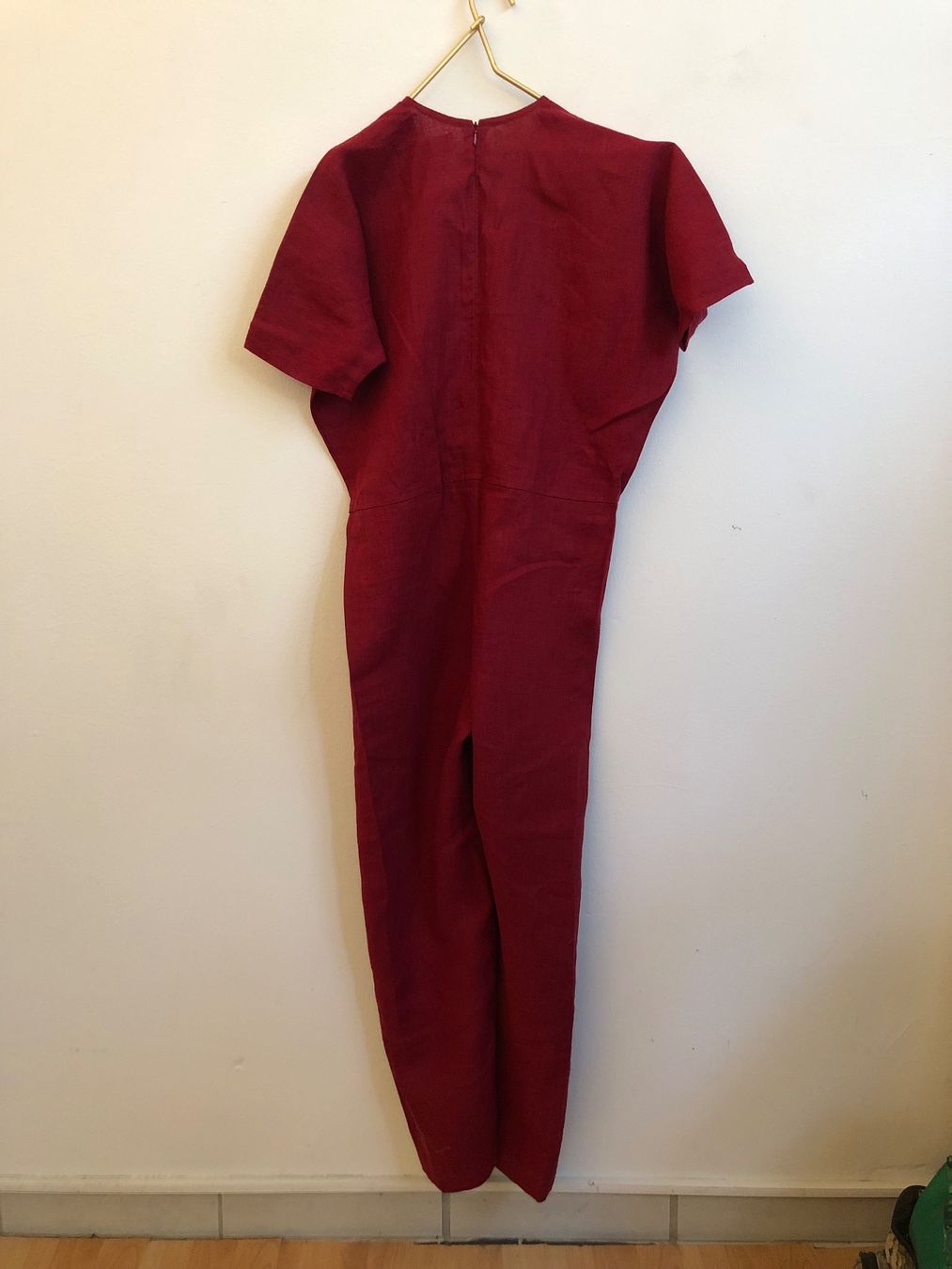 Tute: combinaison rouge 100% lin – Usato da Lausanne venduto da emm_sc77 2