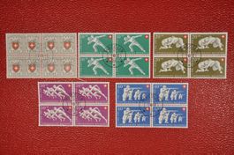 1950 Pro Patria Viererblock B46-50 Ersttagsstempel