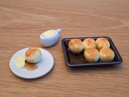 Handmade Dampfnudeln Set für Puppenhaus