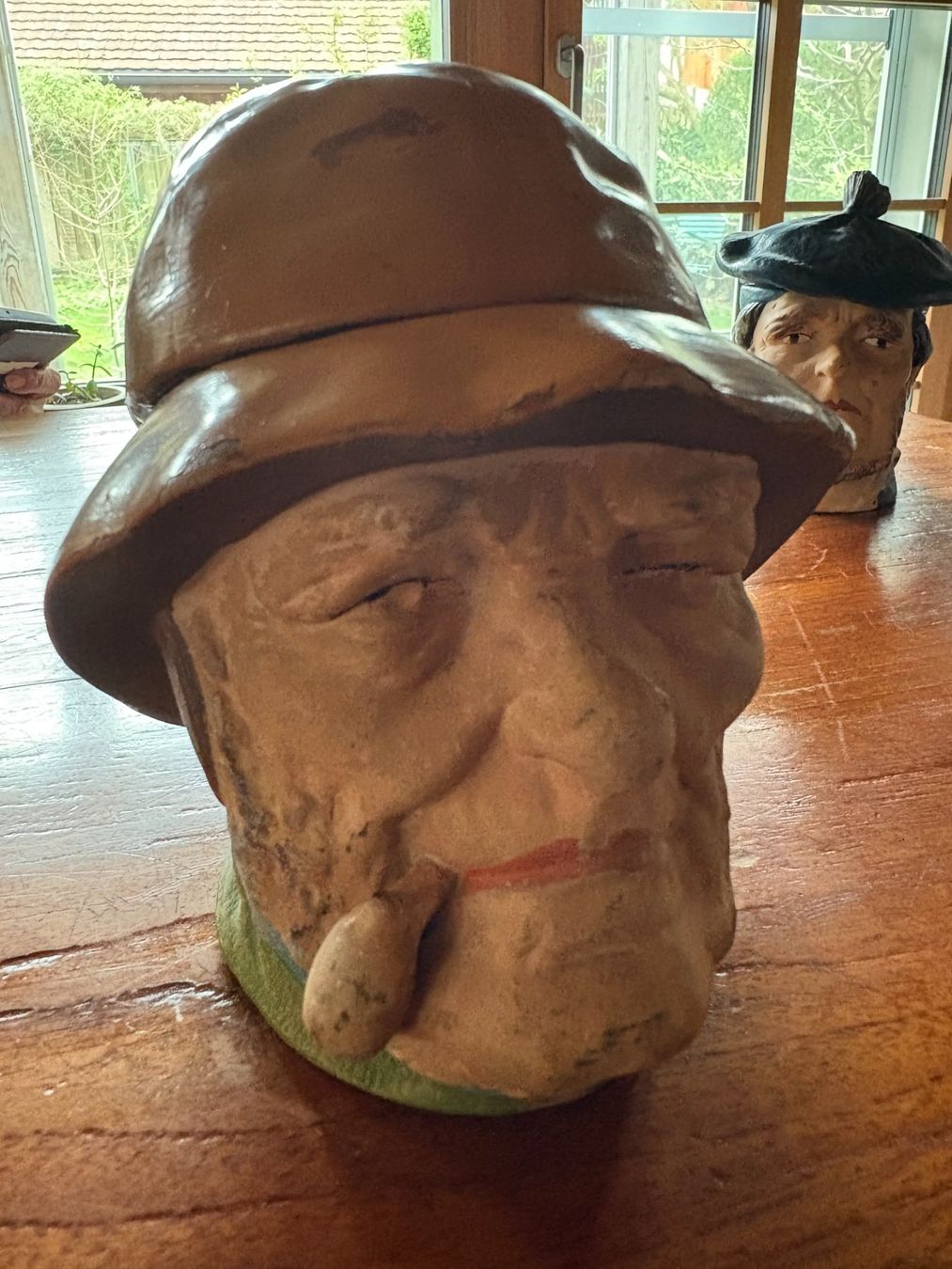 Sculture & Statue: AntikTabakdose Keramikkopf – Usato da Boppelsen venduto da roa_ccp9 3