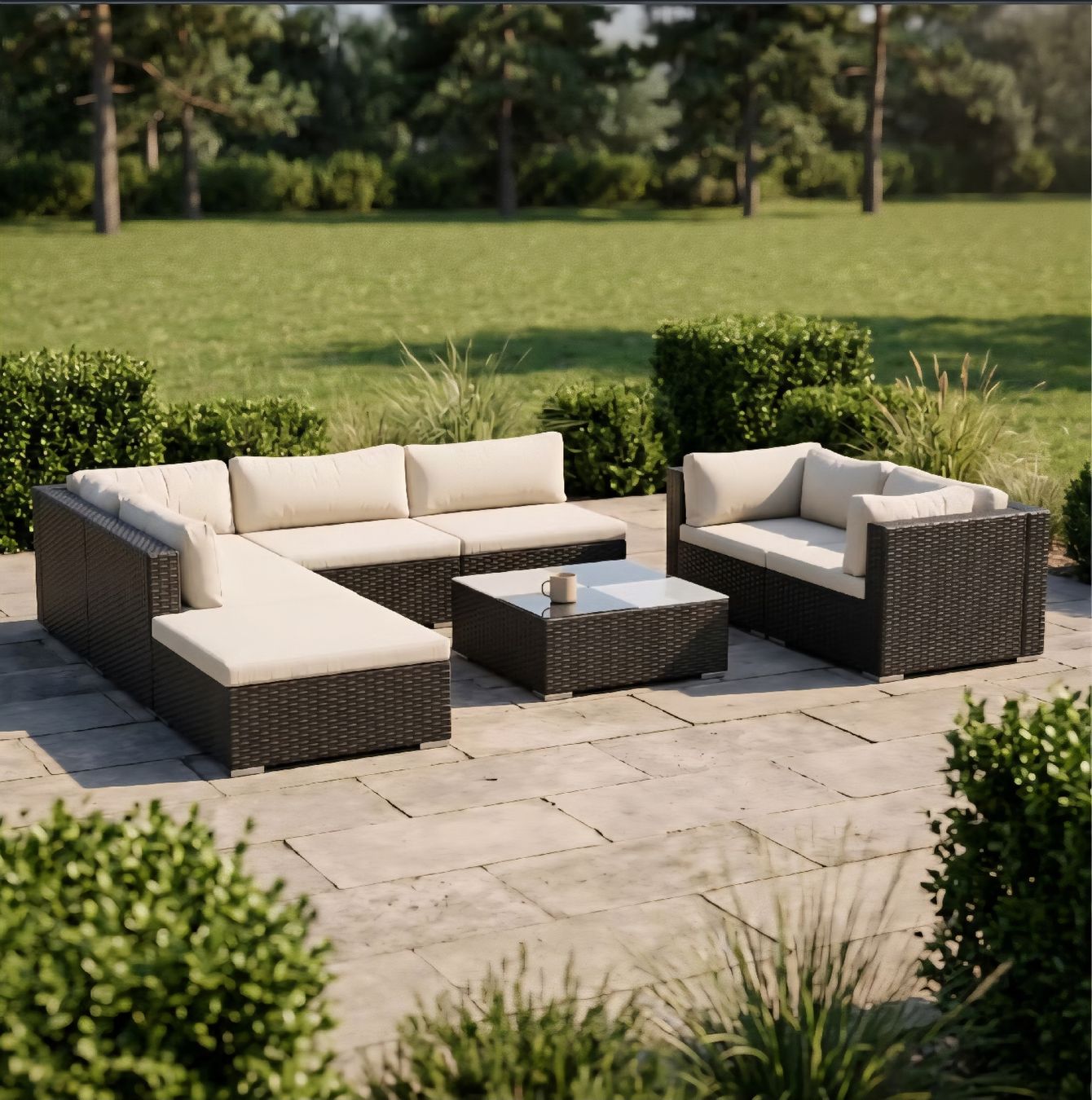 Gonser Divani: Rattan Gartenlounge – Nuovo (secondo la descrizione) da Hallau venduto da Sutter_Sandra 9