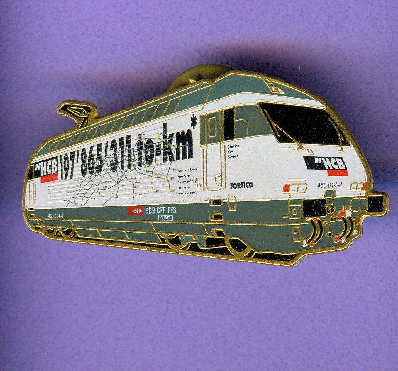 SBB/CFF/FFS Placchette & Badge: Schmid-Müller  Re 460  " HCB.... "  Lim.500 – Usato da Winterthur venduto da Sammleroase