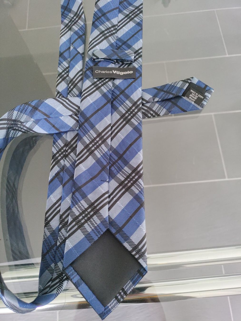 Cravatte: Cravate - Bleu et gris – Usato da Avry-devant-Pont venduto da OBoss 2