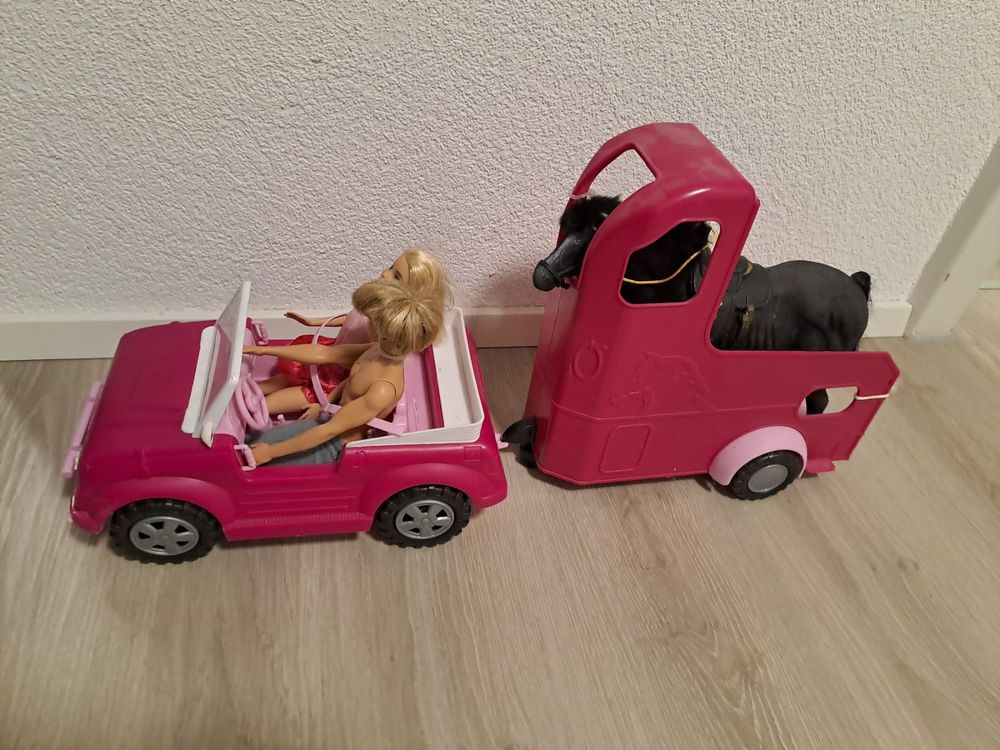 Barbie Auto mit Pferdeanhänger Kaufen auf Ricardo