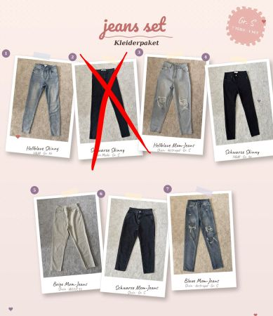 Kleiderpaket Jeans Set 6 Teile Damen Grösse S gebraucht