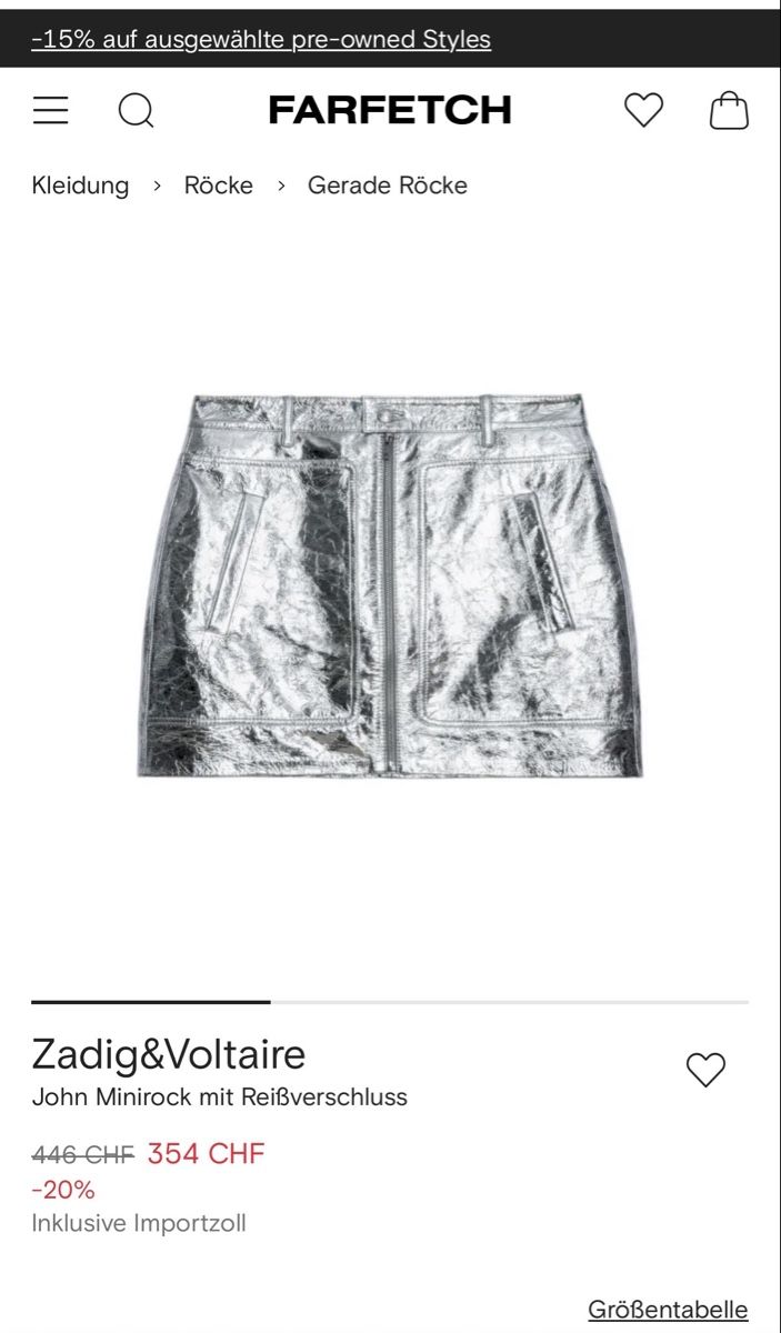 Gonne: Zadig&Voltaire Leather Skirt – Nuovo e nell'imballaggio originale da Zürich venduto da jujusi 2