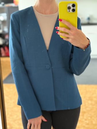 Erika Cavallini Blue Blazer - Stylish & Perfect  for Autumn