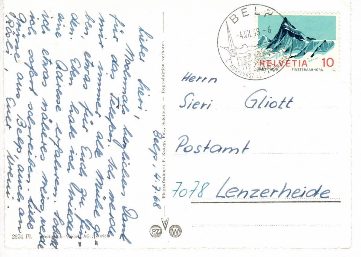 Ansichtskarten: Belp – Gebraucht aus Wolhusen von Curver9 1