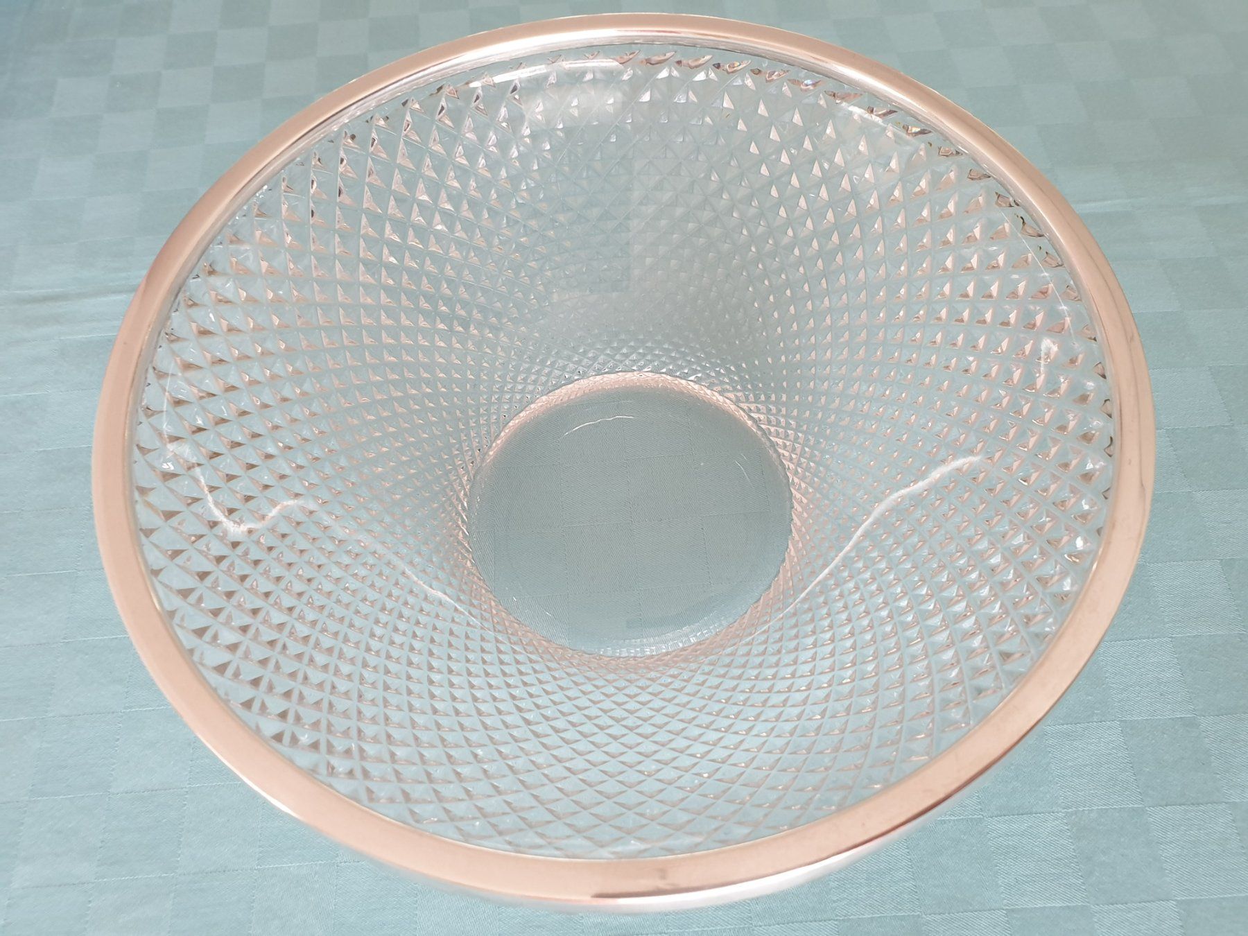 Coupes: Glas Schale Schüssel mit Silber - Rand – D'occasion à Mörschwil par spirspi