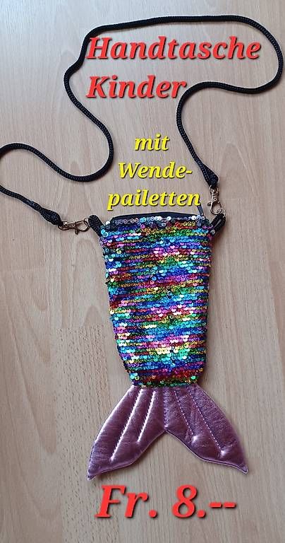 Borse & Zaini: Handtasche Kinder mit glitzer Wendepailetten – Usato da Wangen SZ venduto da coni2204_10