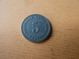 Dt. Reich 1912 A, 5 Pfennig