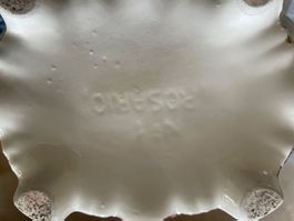 Superbe soupière ancienne en céramique peinte (Rosario) -...