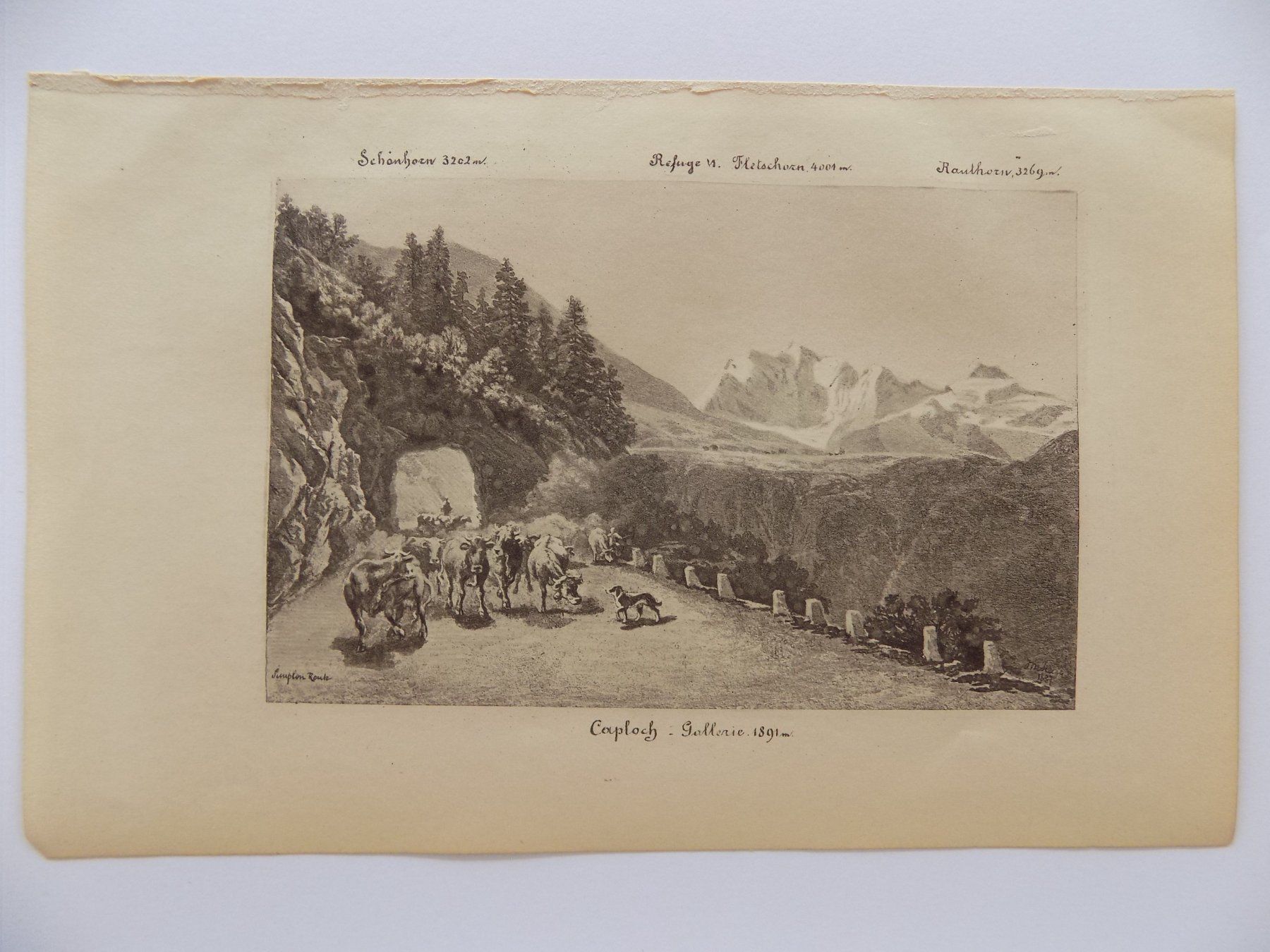 Gravures: Caploch Simplon Route – D'occasion à Risch par Rischli15